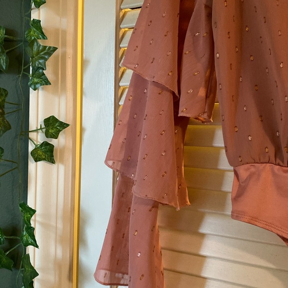 ‘Dusty Pink’ Blouse Bodysuit by Peach Love California - Picture 2 of 11